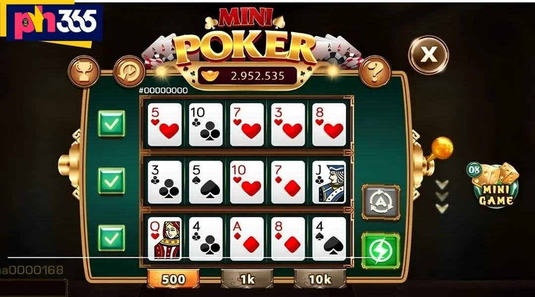 Mini Poker - Ultimate Slot Spinning Experience at PH365