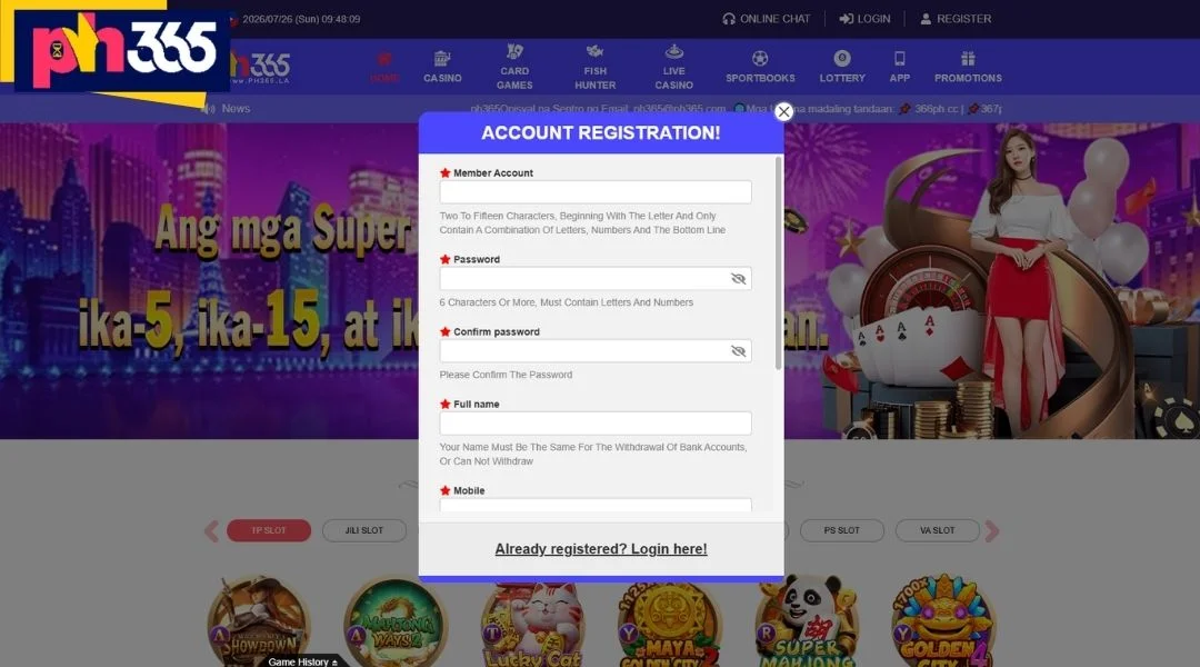 The PH365 Account Creation Process is Quite Simple and Convenient